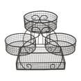 thumbnail image 1 of Cesta de frutas escalonada, frutero, soporte para frutero, soporte multiusos de malla de hierro para frutas Negro, 1 of 9