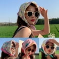 thumbnail image 3 of Daily Mix Store Womens Fashion Flower Scarf Lace Headband Floral Triangular Scarf , K8, 3 of 9