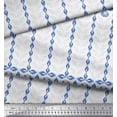 thumbnail image 3 of Soimoi Polyester Crepe Fabric Artistic Leaves Printed Fabric 1 Yard 42 Inch Wide, 3 of 5