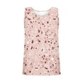 thumbnail image 5 of Clearance LYXSSBYX Summer Tank Tops for Women Women Casual Sleeveless Crewneck Print Blouse Pullover Tank Tops Shirt, 5 of 6