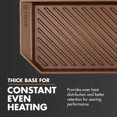 thumbnail image 4 of FINEX 15" Cast Iron Grill Pan - Grill Pans with Superior Heat Distribution - Near Non-Stick for Easy Cleaning - Cast Iron Grill Pan - For Indoor & Outdoor Grilling - Pre-Seasoned with Flaxseed Oil, 4 of 7