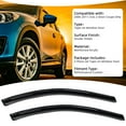 thumbnail image 3 of 2Pcs JDM Style Vent Smoke Window Visor, Side Window Sun Rain Guard With Outside Mount Tape-On Type, Custom Compatible With For 2006-2011 Civic 2-Door Coupe Only, 3 of 6