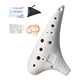 thumbnail image 1 of Ocarina de 12 agujeros, instrumento musical compacto para adultos, amantes de la música y principiantes. Blanco, 1 of 9