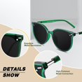 thumbnail image 4 of Sunier Cat Eye Polarized Sunglasses for Women Fashion Trendy Shades UV400, 4 of 7