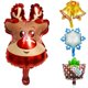 thumbnail image 4 of Globos navideños de aluminio con dibujos animados, mini decoraciones para fiestas, globo de Papá Noel, globo de muñeco de nieve con ciervo en 3D para niños, 4 of 5