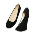 thumbnail image 2 of BURUDANI Women's Mid Wedge Heel Wide Pump Shoes Wide Available, 2 of 8