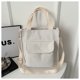 thumbnail image 4 of Bolso de hombro de pana para mujer, bolsos de compras vintage, bolsos con cremallera, 4 of 4