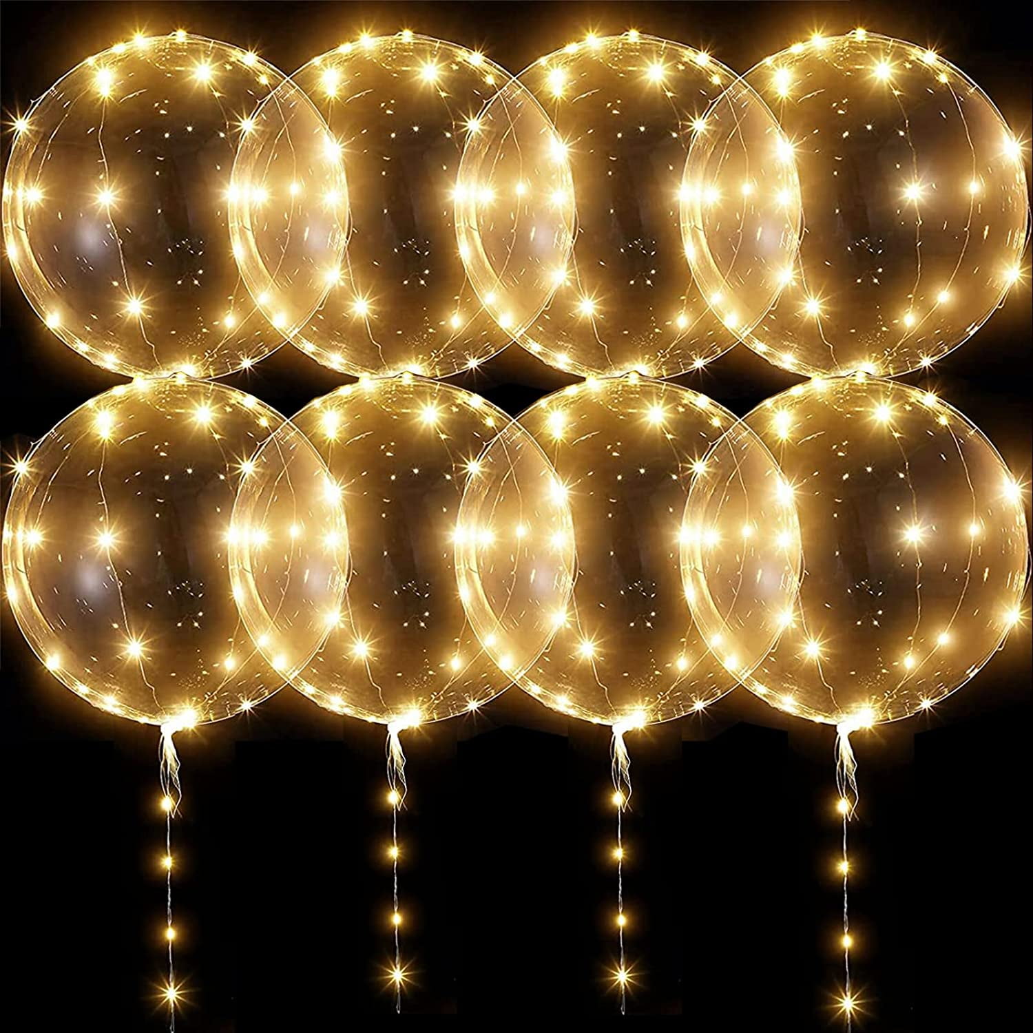 Machtigen Luchtvaart Patriottisch LED Balloons Light Up Balloons - 10 Pack Glow in the Dark Balloons, 20 Inch  Clear Bobo Balloons with Lights, Bubble Balloons with String Lights, Helium  Glowing Balloons for Party - Walmart.com