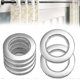 thumbnail image 1 of 50 Pieces Plastic Curtain Rings Curtain Eyelet Rings 40mm Plastic Rings Rings For Curtain Rod Silver Plastic Eyelets For Curtain Window Shower Dressin, 1 of 5