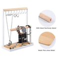 thumbnail image 5 of Jewelry Stand with Wooden Tray for Rings and Hooks for Storing Necklaces, Bracelets, Rings, Wa, 5 of 5