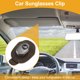 thumbnail image 2 of Clip para gafas de sol en el coche Unique Bargains Soporte universal para parasol de gafas de sol para coche de ante y metal marrón 8x5.5cm 1 Pcs, 2 of 7