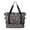 Football and Player Grey Pattern, variant on Football and Star Blue Pattern Expandable Travel Tote Bag, Overnight Carry on Bag with Dry Wet Pockets, Waterproof Dacron Gift Ideas for Holiday Birthday Gifts