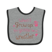 Inktastic Wrestling Future Wrestler Girls Boys or Girls Baby Bib