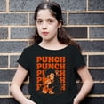 thumbnail image 3 of Smartprints Punch Monkey Hug Youth T-Shirt Black, Cotton, XS, 3 of 4