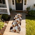 thumbnail image 5 of Corridor Stone Patterned Carpet with 3D Pebble Design Washable Floor Mat for Entrance Bathroom and Kitchen Use, 5 of 5