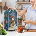 thumbnail image 3 of HELLHERO Merry Snowman Easy to Install Coffee Machine Dust Cover for Kitchen Use Polyester, Machine Washable, Stylish, 3 of 6