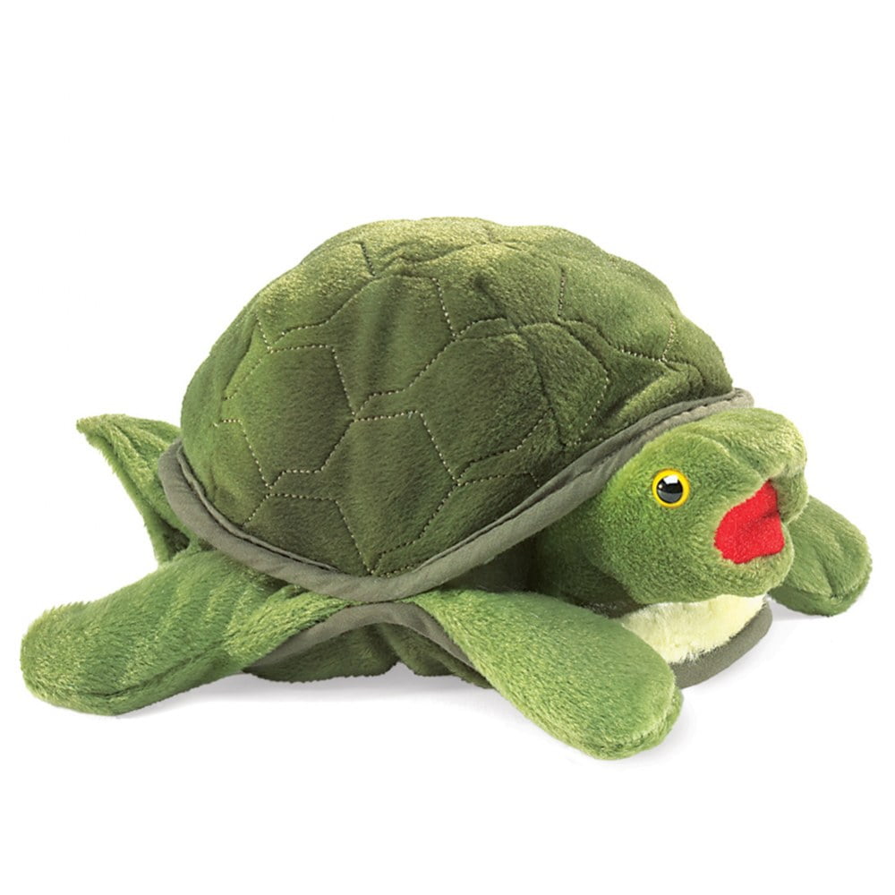 Folkmanis 13 Inch Tortoise Hand Plush Puppet for sale online 