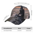 thumbnail image 2 of Fotbe Black Dragon Cliff Dawn Gorro Clásico de Béisbol, Gorra Ajustable con Broche Snapback, Gorro de Exterior de Algodón Suave, 2 of 6