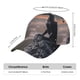 thumbnail image 2 of Fotbe Black Dragon Cliff Dawn Gorro Clásico de Béisbol, Gorra Ajustable con Broche Snapback, Gorro de Exterior de Algodón Suave, 2 of 6