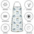 thumbnail image 6 of Pofeuu Cute Shark Print Aprons with Pockets, Cute Aprons for Kitchen, Cooking, Server, Barber, Chef Apron, 6 of 7
