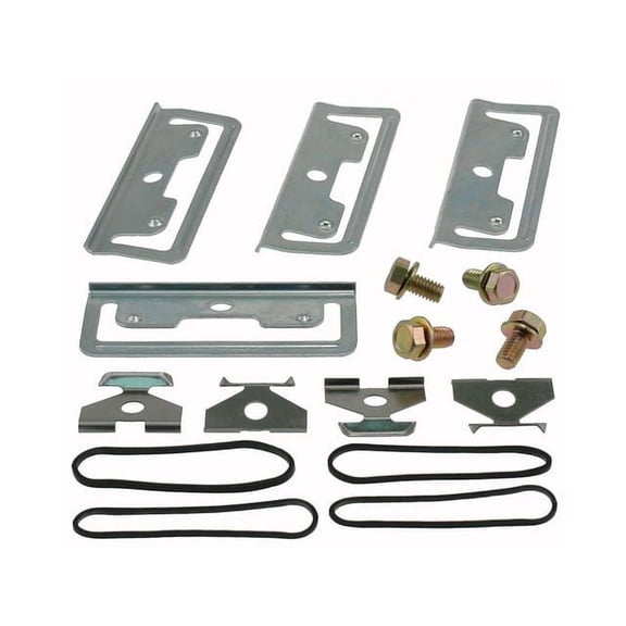 Front Brake Hardware Kit - Compatible with 1977 - 1993 Dodge D150 1978 1979 1980 1981 1982 1983 1984 1985 1986 1987 1988 1989 1990 1991 1992
