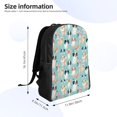 thumbnail image 4 of Fotbe Colorful Dog Travel Laptop Backpack, Business Slim Sturdy Laptops Backpack, Water Resistant College School Computer Bag Gift for Men & Women Fits 15.6 Inch Notebook, 4 of 8