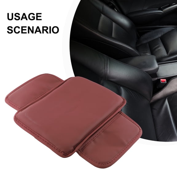 Baguer 1pc Car Armrest Cushion Cover Rest Box Pad Protector Storage Bag Accessories