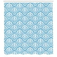 thumbnail image 2 of Ambesonne Damask Shower Curtain, Blue White Old Garden, 69"Wx75"L, Sky Blue White, 2 of 2