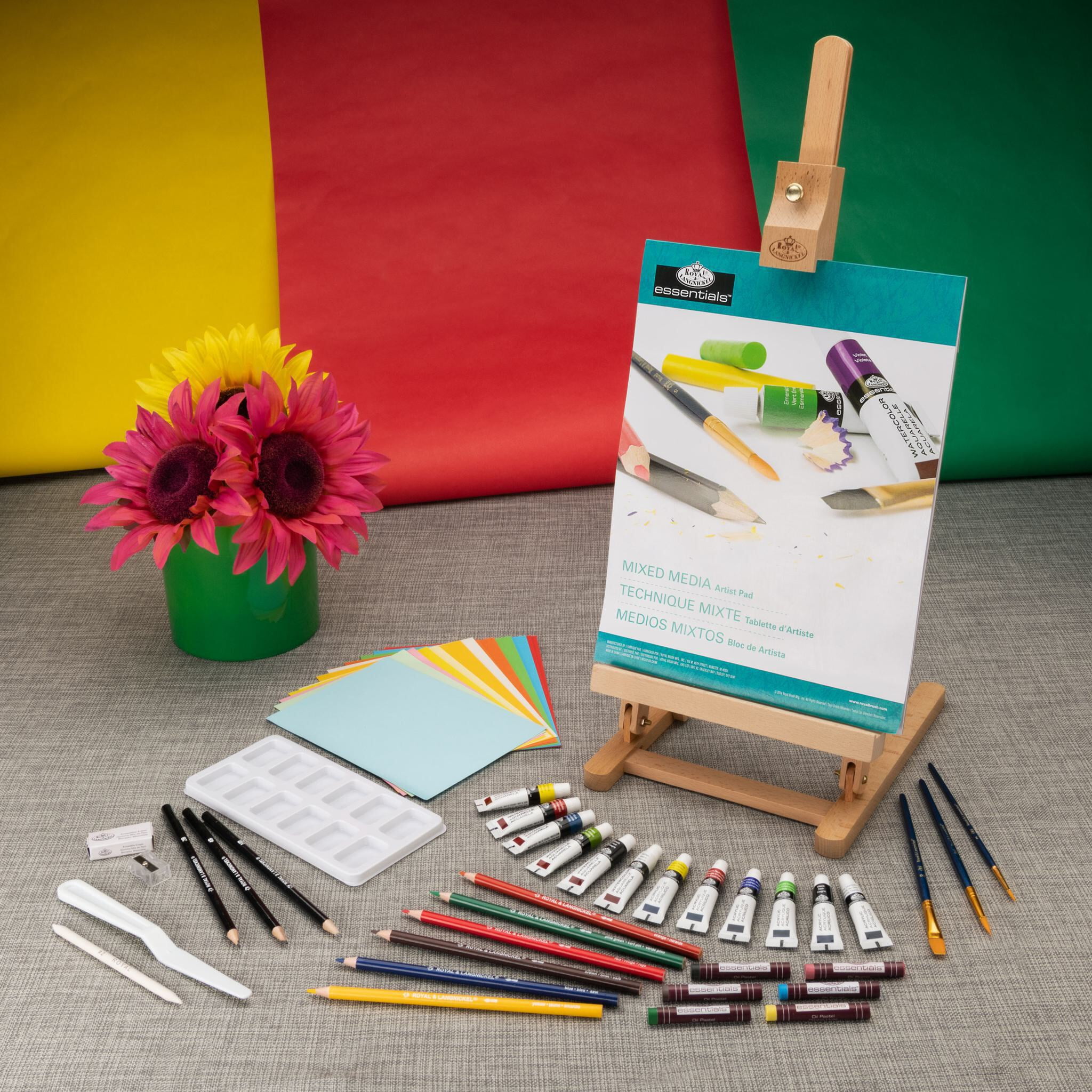 Royal & Langnickel Mixed Media H-Frame Easel Art Set - 52pc