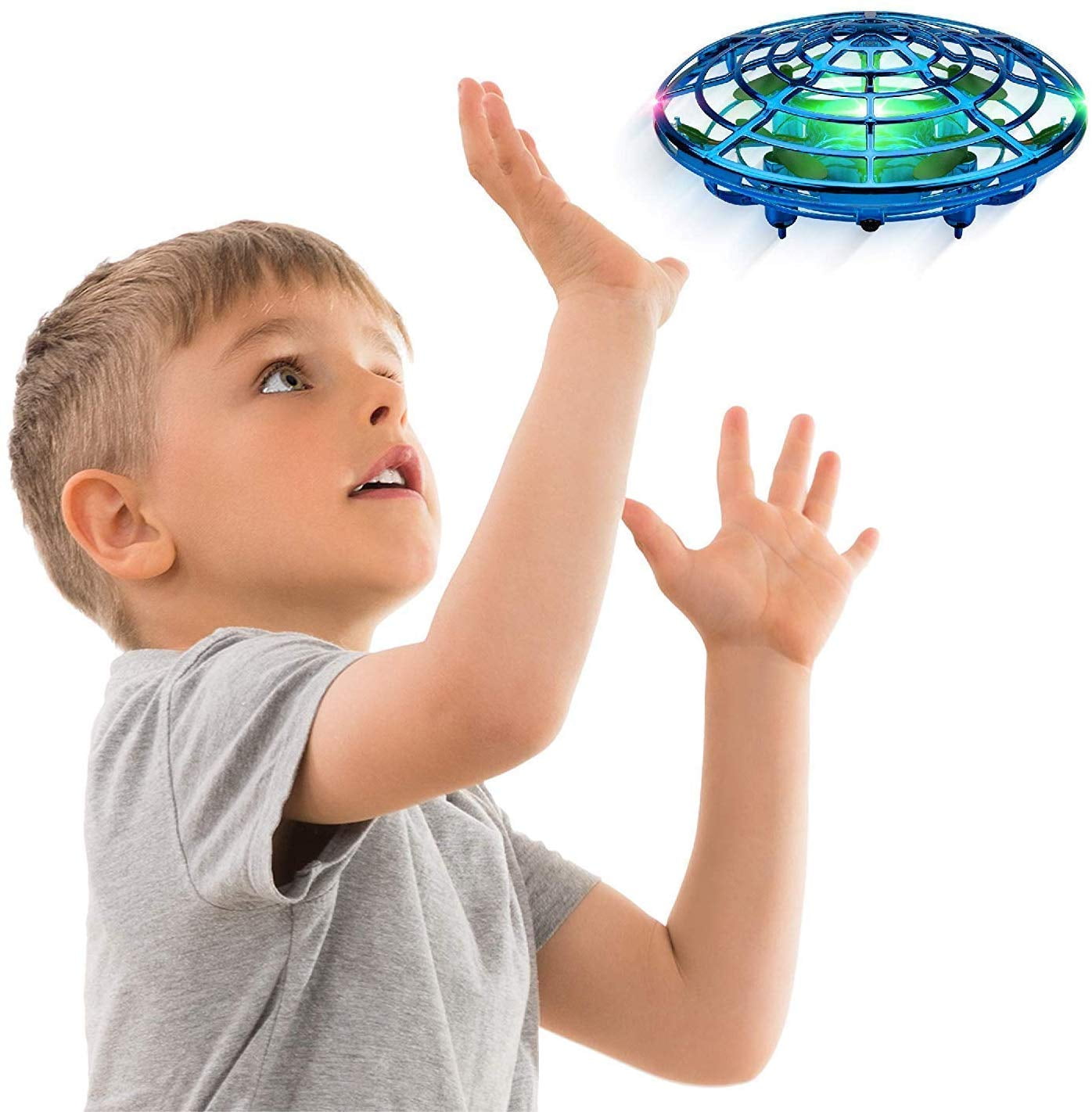 Updated UFO Flying Toys Hand Controlled Flying Ball Drone Helicopter Toys for Kids Jresboen Mini Drones for Kids, Mini Quadcopter Drone Induction Aircraft Flying Saucer Toy Gift for Boys Girls
