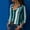Green, variant on Babysbule Womens Summer Tops Women Casual Cuffed Long Sleeve V-Neck Button Up Striped Shirt Blouse Tops