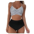 thumbnail image 2 of WILLBEST Traje de Baño Para Mujer, Conjunto de Bikini Para Mujer, Traje de Baño de Cintura Alta Con Estampado de Leopardo, Push Up, Traje de Baño Sexy, Conjunto de Tankinis, 2 of 3