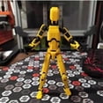 thumbnail image 3 of Robot Action Figure, 3D Printed with Full Articulation Blue, 3 of 5