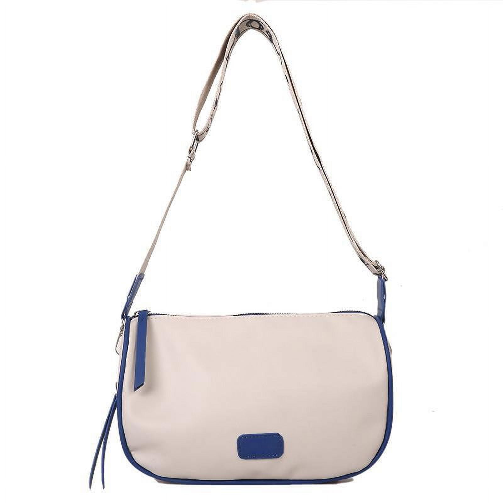 Women One Shoulder Messenger Bag Fashionable Simple Pure Color Bag Ladies Casual  Bags Blue