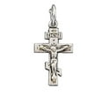 thumbnail image 1 of Sterling Silver 20" 1mm Box Chain Small Christian Crucifix Pendant Necklace, 1 of 2