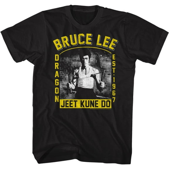 Bruce Lee Dragon Black Adult T-Shirt 5Xl