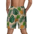 thumbnail image 3 of Xecao Pineapples Palm Leaves for Men's Swimming Trunks Swim Trunks Quick Dry Swim Shorts with Mesh Lining Funny Swimwear Bathing Suits, 3 of 9
