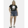 thumbnail image 5 of No Boundaries Women's Mid Rise Denim Short, Sizes 2-26W, 5 of 5