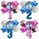 thumbnail image 2 of 6 piezas de globos de la princesa Aisha de Frozen, decoración para fiestas de cumpleaños de niñas y niños, globos con números de aluminio, globos para baby shower, 2 of 5