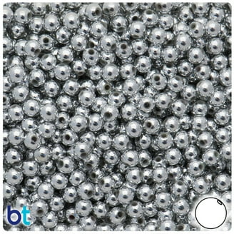 BeadTin Grey Pearl 4mm Round Plastic Craft Beads (1000pcs) | Michaels