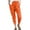 Orange, variant on YOTMKGDO Slacks for Women Spring and Summer Casual Solid Color Elastic Waist Pocket Strap and Foot Casual Nine Point Pants Women's Pants Army Green L