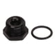 thumbnail image 1 of Hex Nut with O Ring 8AN 1/8in NPT Internal Thread Black Aluminum Hex Head Nut for Vehicle, 1 of 9
