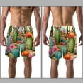 thumbnail image 3 of luoweisi Men's Beach Shorts Quick Dry Swim Trunks with Mesh Lining Cactus XL, 3 of 5