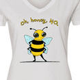 thumbnail image 4 of Inktastic Oh, Honey, No...- cute bee Women's V-Neck T-Shirt, 4 of 5