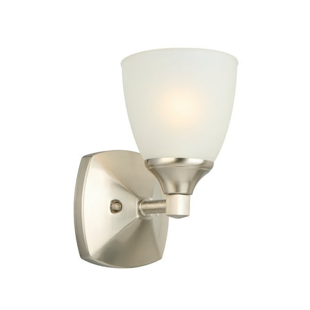 Satin Nickel Hose - Design House 578328 Perth 1-Light Wall Light, Satin Nickel