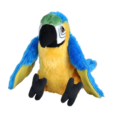 Wild Republic Macaw Parrot Plush, Stuffed Animal, Plush Toy, Gifts for Kids, 8 Inches, Cuddlekins