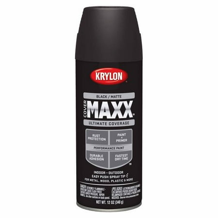 paint spray matte krylon flat oz primer ounce lowes actual contents plastic bumper oleum automotive rust enamel walmart