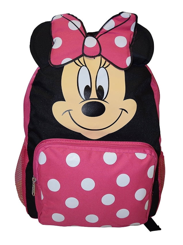 Disney Minnie Mouse Big Face 14' School Bag Backpack