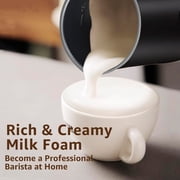 KitGody 4 in 1 Automatic Milk Warmer Stainless Steel, Foam Maker for Espresso, Coffee, Milk, Latte Cappuccino, Macchiato, Hot Chocolate