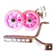 thumbnail image 1 of 2 ruedas de entrenamiento para bicicleta para niños, soporte para bicicleta, ruedas traseras. rosa, 1 of 8